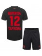 Bayer Leverkusen Edmond Tapsoba #12 Kotipaita Lasten 2023-24 Lyhythihainen (+ shortsit)